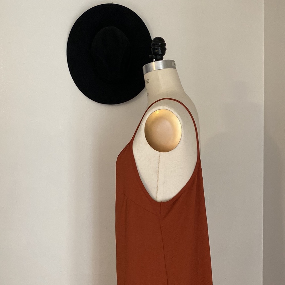 Show Me Your MuMu Terracotta Slip Dress - Picture 3 of 4